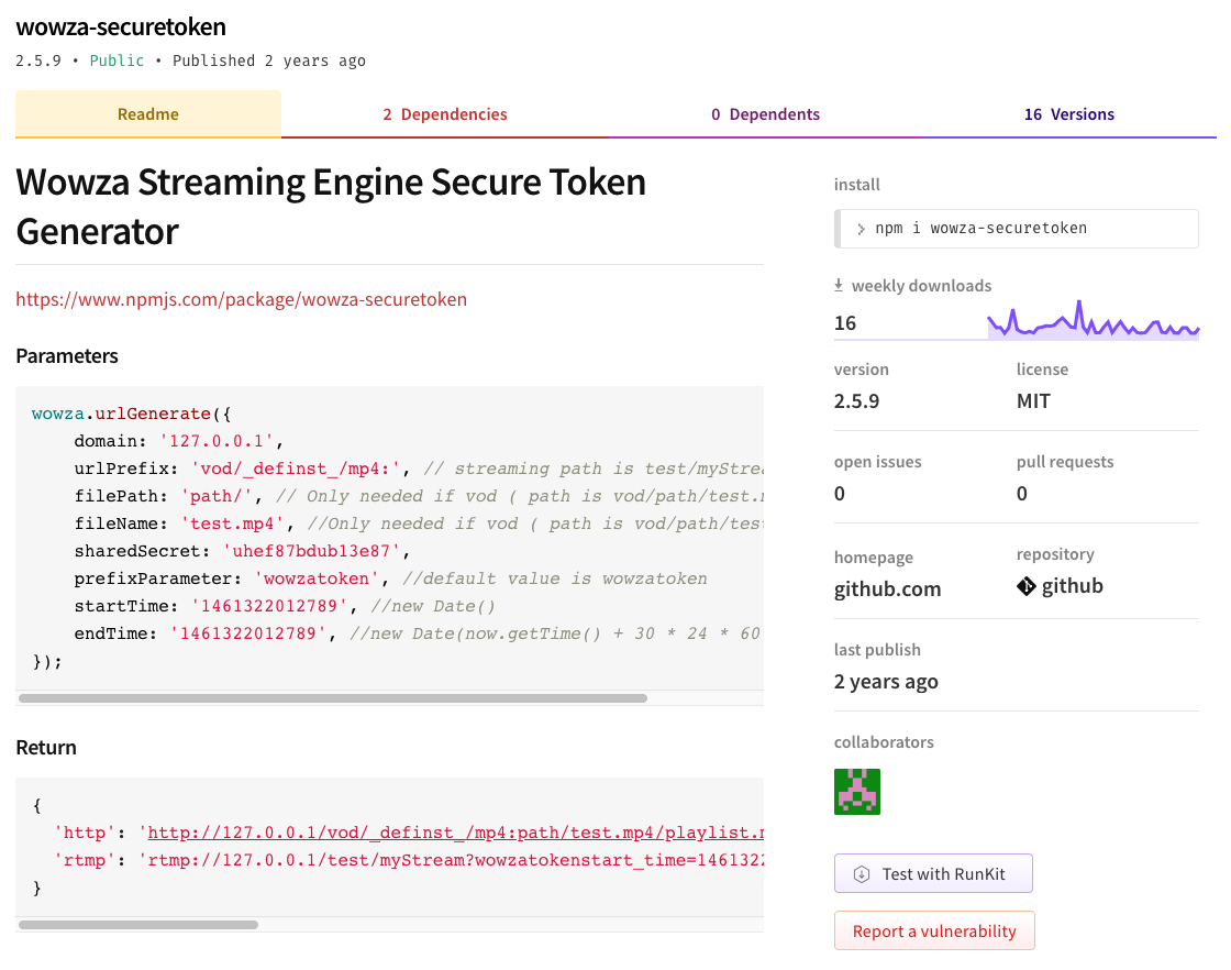 wowza-securetoken 패키지 썸네일